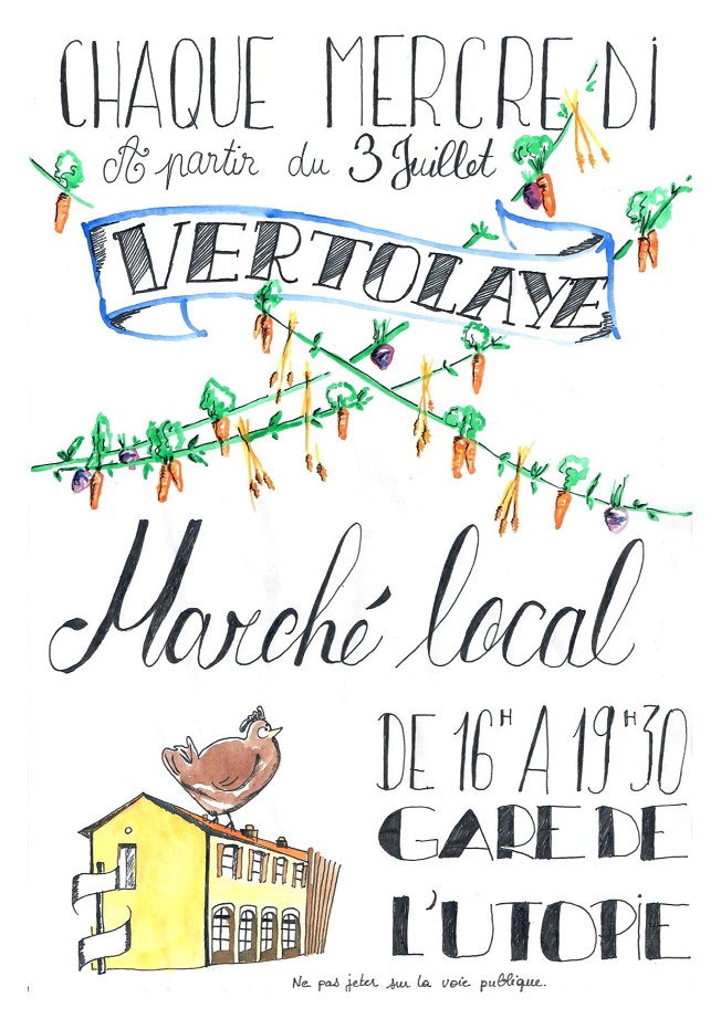 affiche du marché