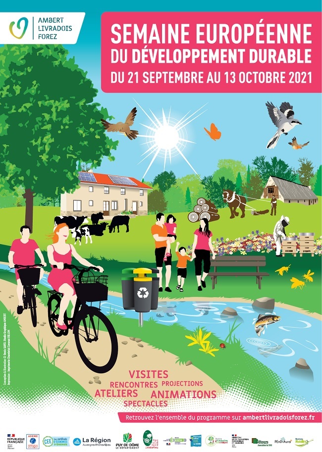 affiche de la manifestation évoquant les différentes animations