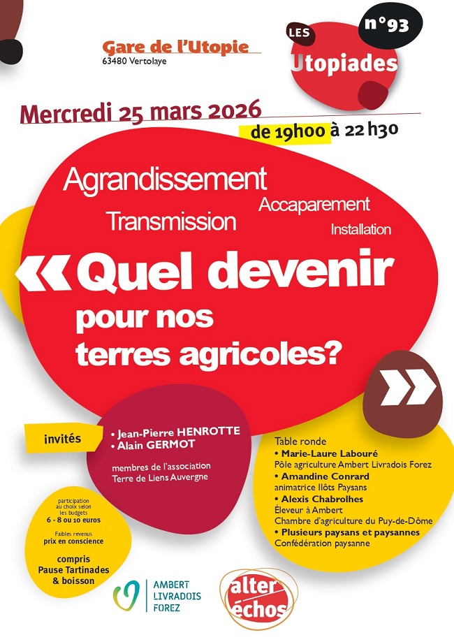 recto du flyer des Utopiades