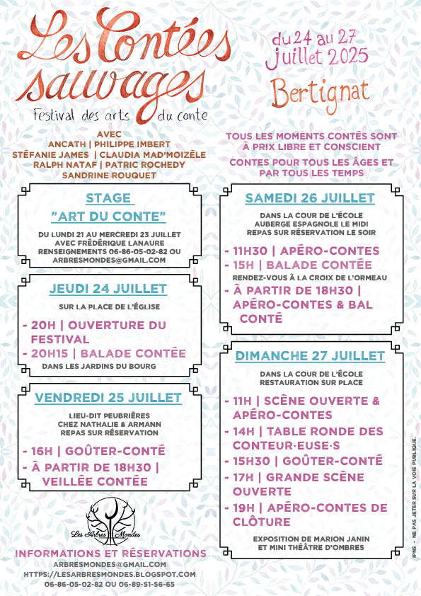 programme des Contées Sauvages