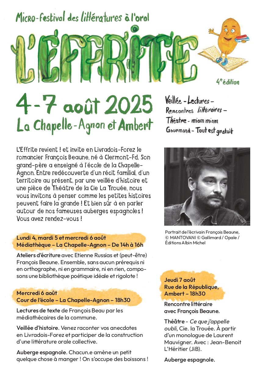 programme de l'Effrite 2025