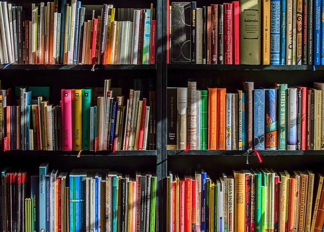 des livres colorés rangés sur une étagère