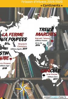 un détail de l'affiche avec une mappemonde