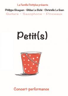 un seau rouge avec le mot petit au-dessus