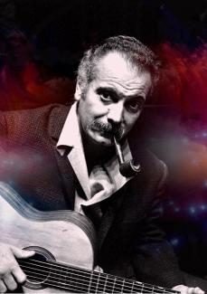 portrait de georges brassens