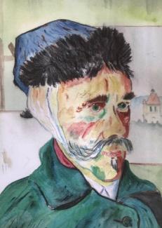 une peinture de l'association à la manière de Van Gogh