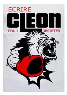 Dessin d'un lion avec un gant de boxe
