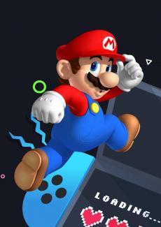 le personnage de super mario