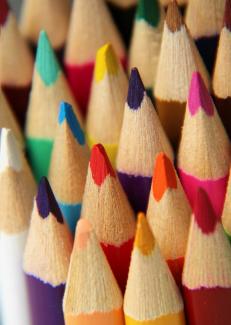 des crayons de couleur