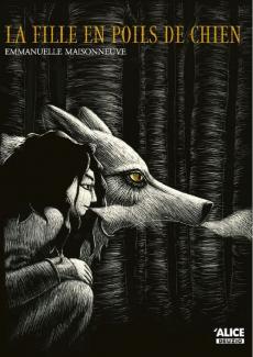 la couverture en noir et blanc du roman La fille aux poils de chien