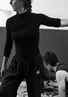 photo en noir et blanc des deux artistes