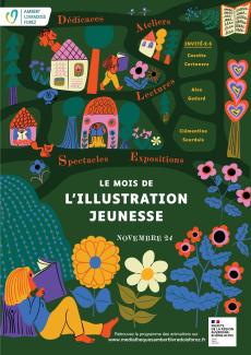 affiche du mois de l'illustration jeunesse