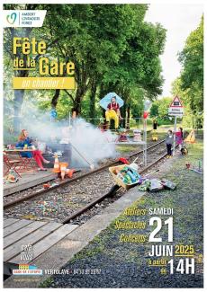 affiche de la Fête de la Gare 2025