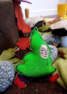 photo d'un lutin en tissu