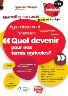 recto du flyer des Utopiades