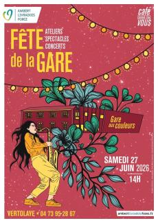 affiche de la Fête de la Gare 2026