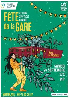 affiche de la Fête de la Gare 2026