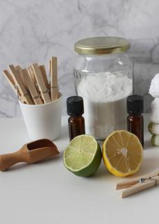 photo de produits ménagers naturels